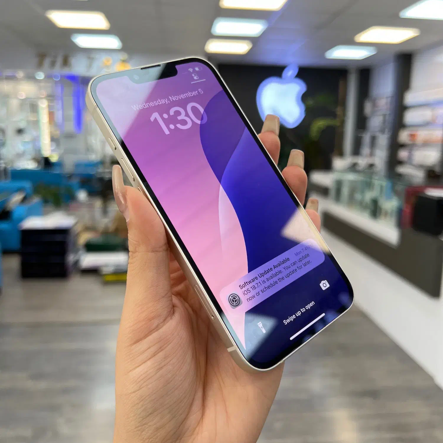 آیفون۱۳نرمال سفید بی خط و خش|موبایل|گرگان, |دیوار