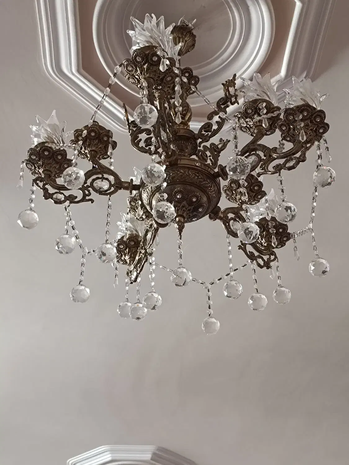 لوستر برنز|لوستر و چراغ آویز|تبریز, |دیوار