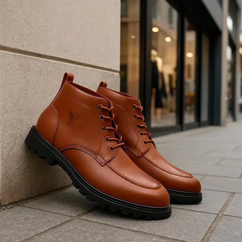 نیم بوت تخفیفی مردانه قهوه ای LV راحت و بادوام شیک|کیف، کفش، کمربند|نجفآباد, ویلاشهر|دیوار