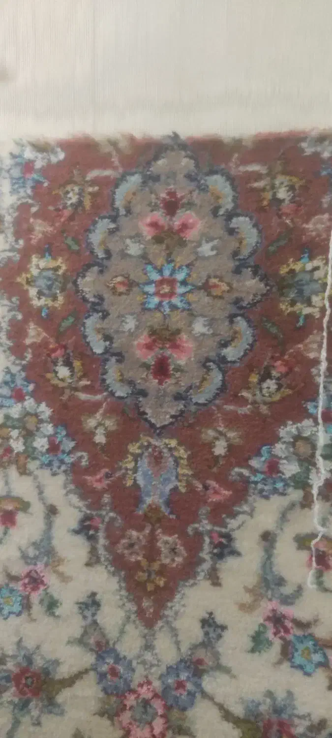 قالی ذرع و نیم تموم نشده|فرش|کاشان, کوی اداره گاز|دیوار