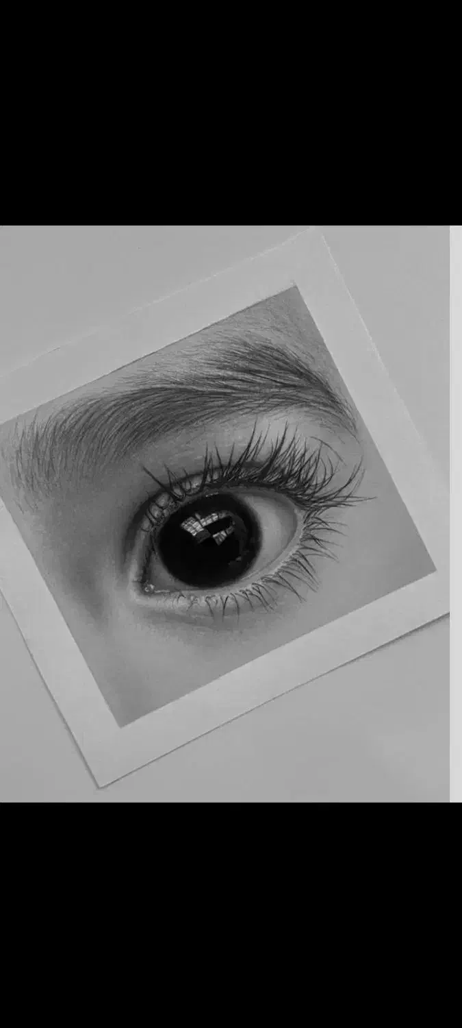 طراحی نقاشی تک چشم کادو عاشقانه و زیبا|تابلو، نقاشی، عکس|همدان, |دیوار