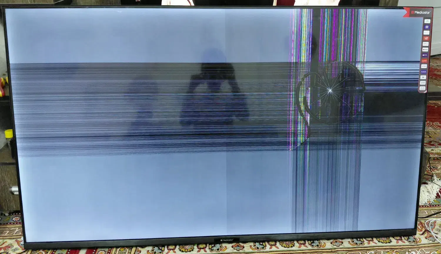 تلویزیون مدیا استار 55 اینچ معیوب MS-55SUT2S2/F|تلویزیون و پروژکتور|یزد, |دیوار