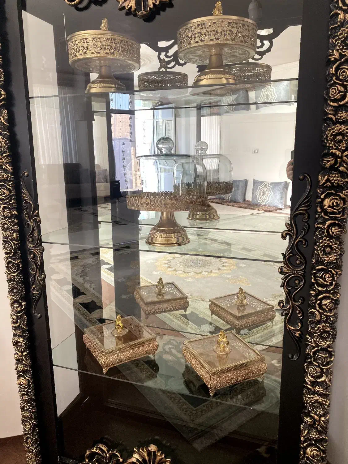 بوفه چوبی سلطنتی|بوفه، ویترین، کنسول|سلماس, |دیوار