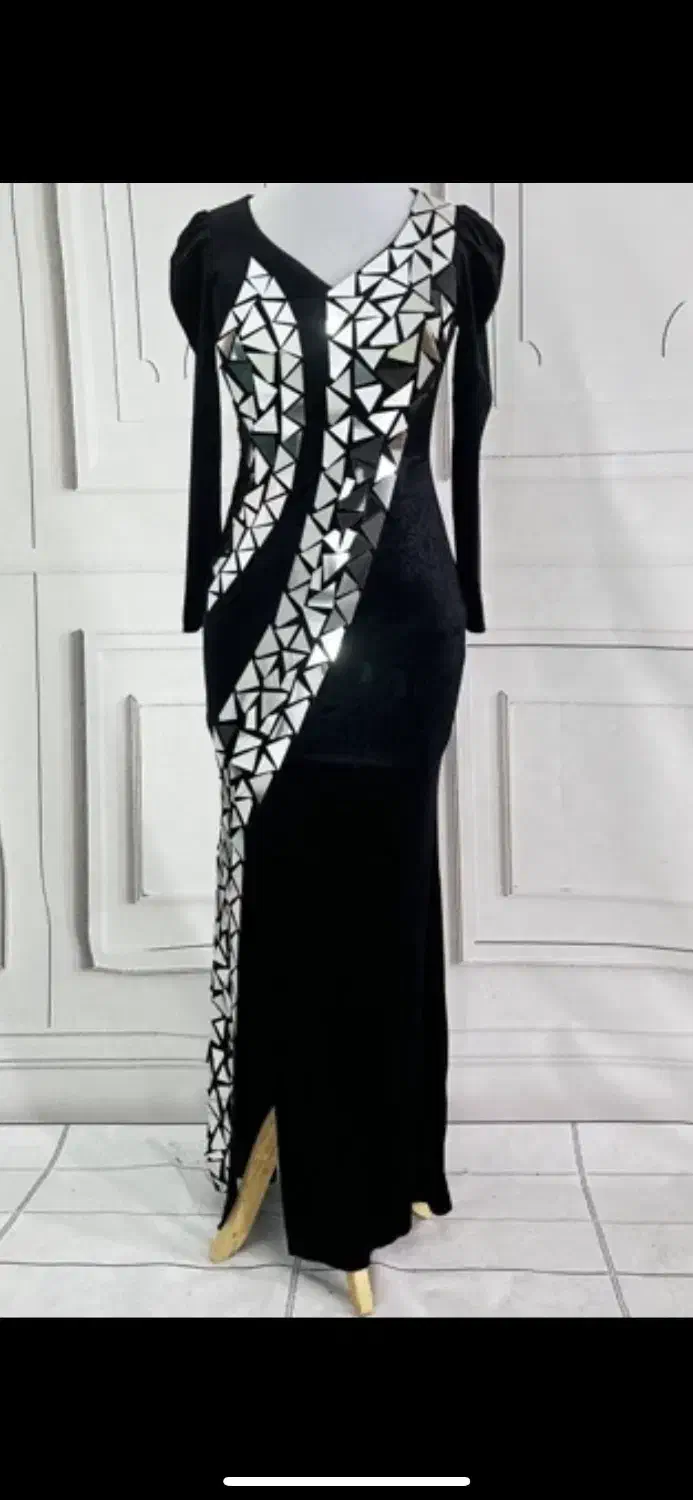 لباس مجلسی مخمل اینه ای|لباس|جیرفت, |دیوار