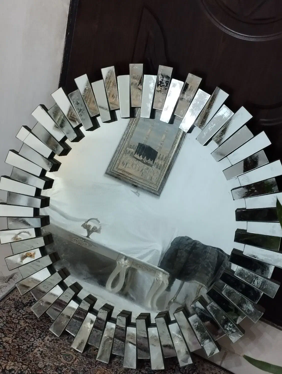 آینه برنزه کنسولی تک|آینه|پاکدشت, پاکدشت (مامازند)|دیوار