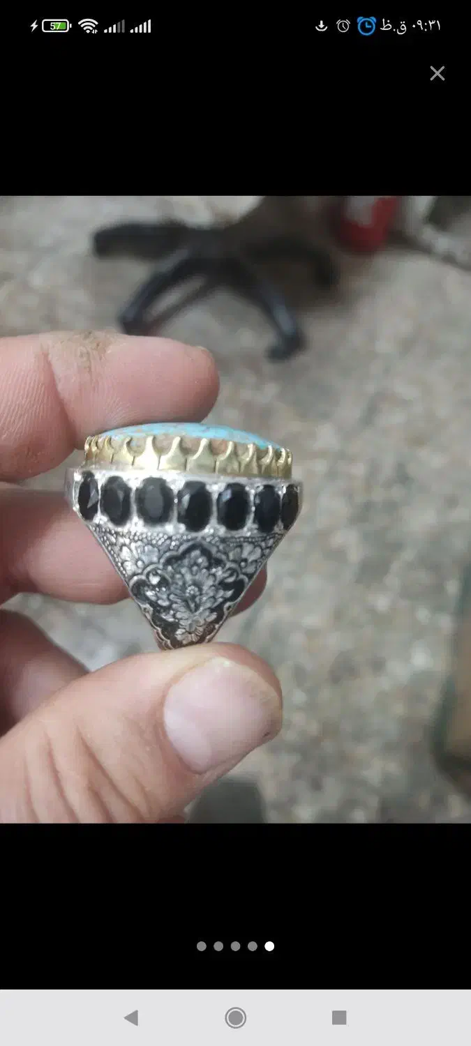 انگشتر نقره فیروزه|جواهرات|نجف‌آباد, شیخ بهایی جنوبی|دیوار