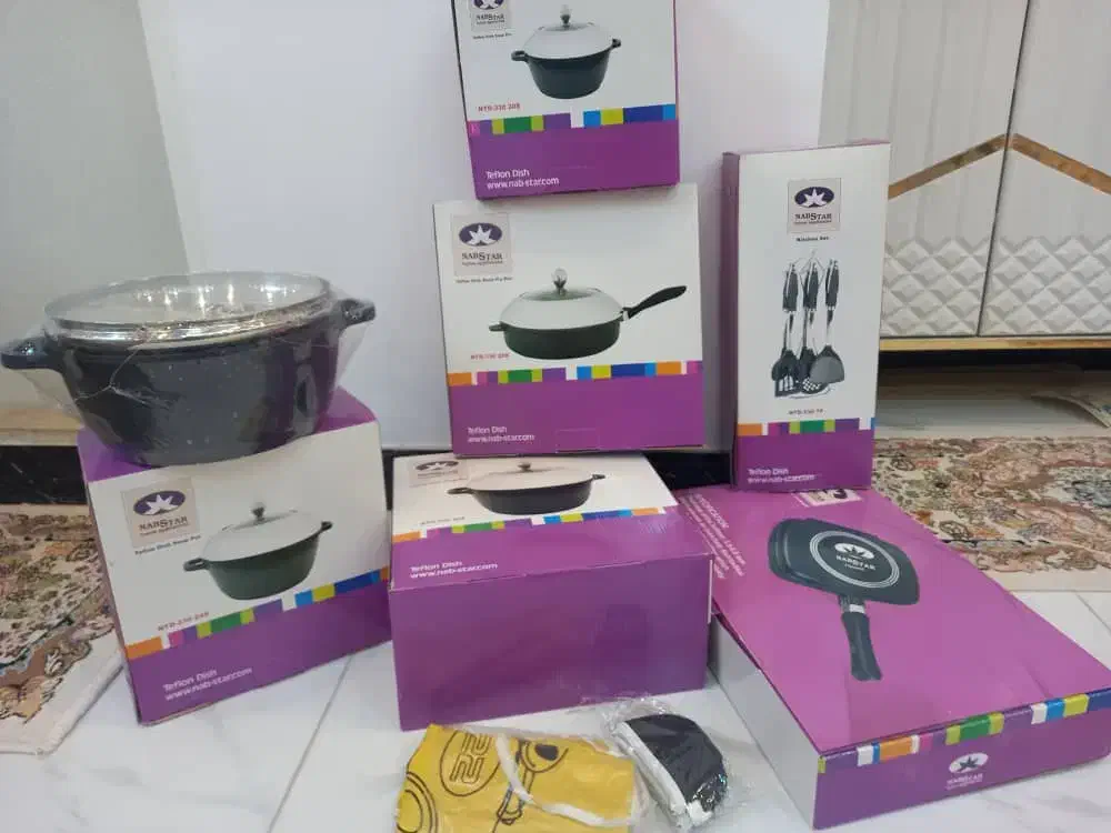 قابلمه چدن ۲۱ پارچه فرانسوی|ظروف پختوپز|شاهدشهر, |دیوار