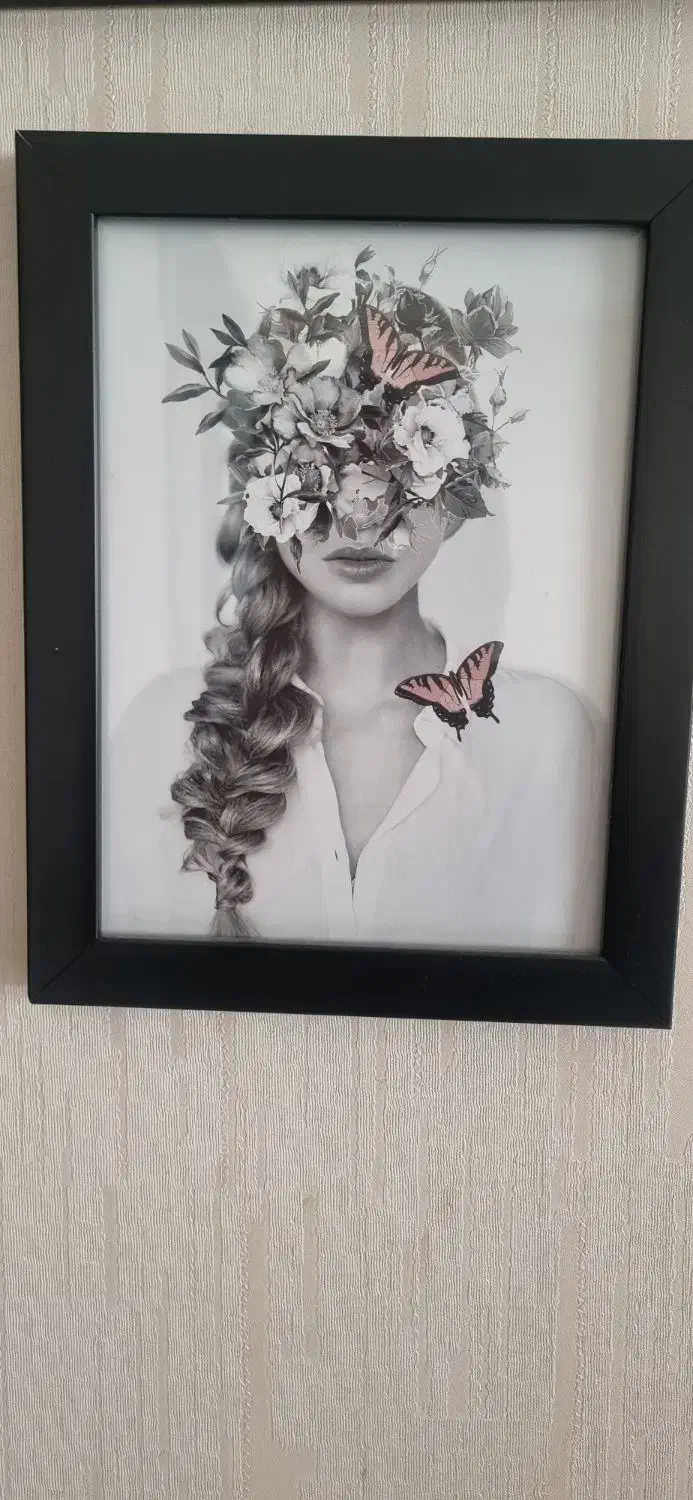 تابلو فرش ماشینی+میز چوبی|تابلو فرش|ملایر, |دیوار