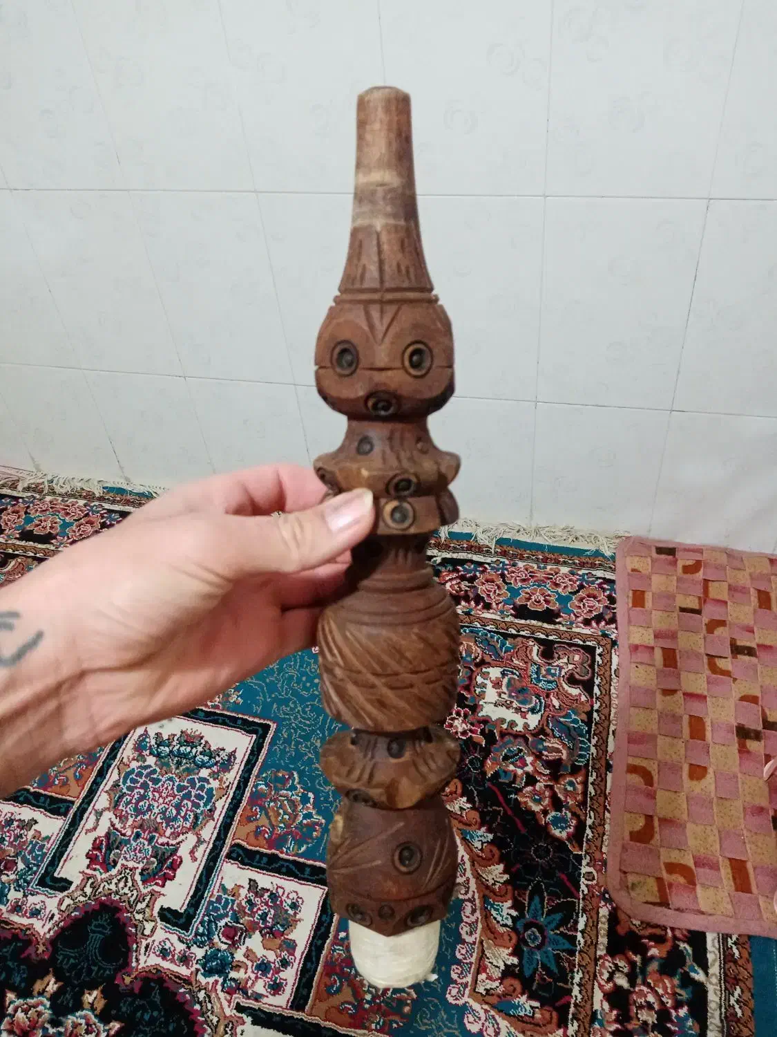 تنه قلیون چوبی|کلکسیون و سرگرمی|قیدار, |دیوار