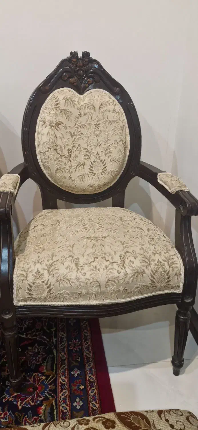 مبلمان استیل ۹ نفره.پارچه ترک.در حد نو|مبلمان خانگی و میز عسلی|گلمکان, |دیوار