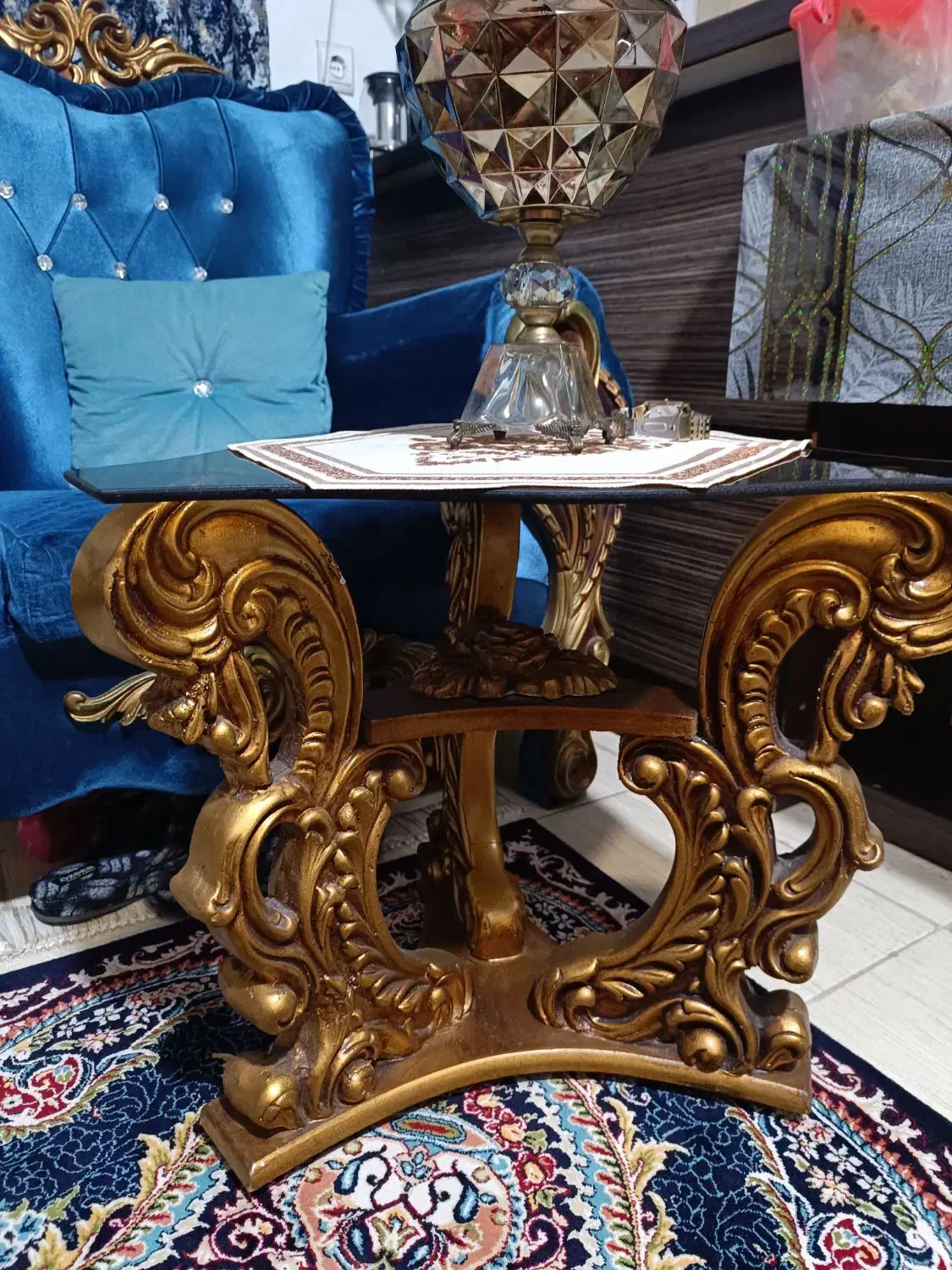 میز جلو مبلی بهمراه دو عدد میز عسلی|مبلمان خانگی و میز عسلی|رشت, کوی مهر|دیوار