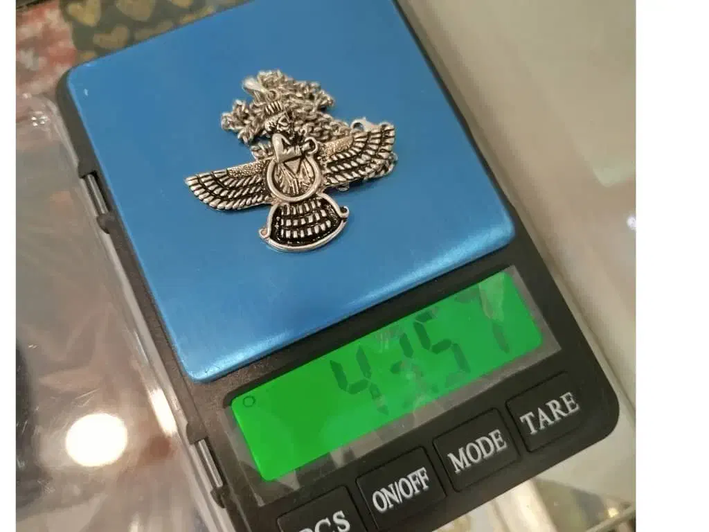 پلاک زنجیر نقره فروهر ۹۲۵|جواهرات|کرج, جهان‌شهر|دیوار