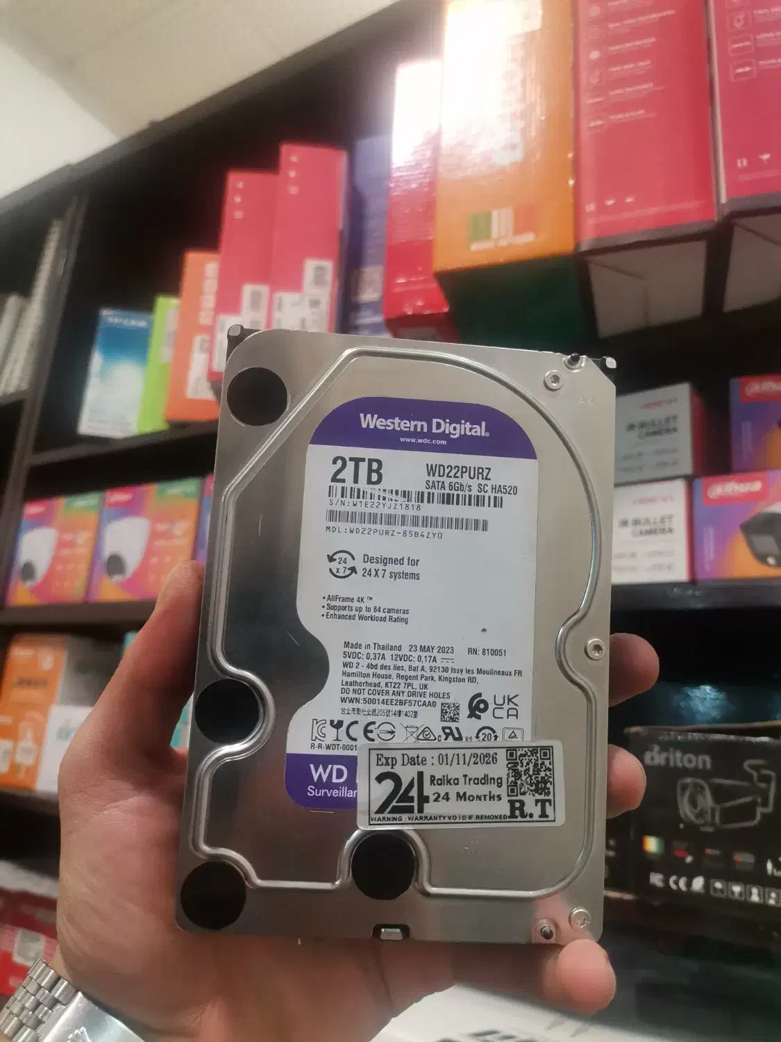 هارد دو ترابایت بنفش سلامت کامل|قطعات و لوازم جانبی رایانه|گرگان, |دیوار