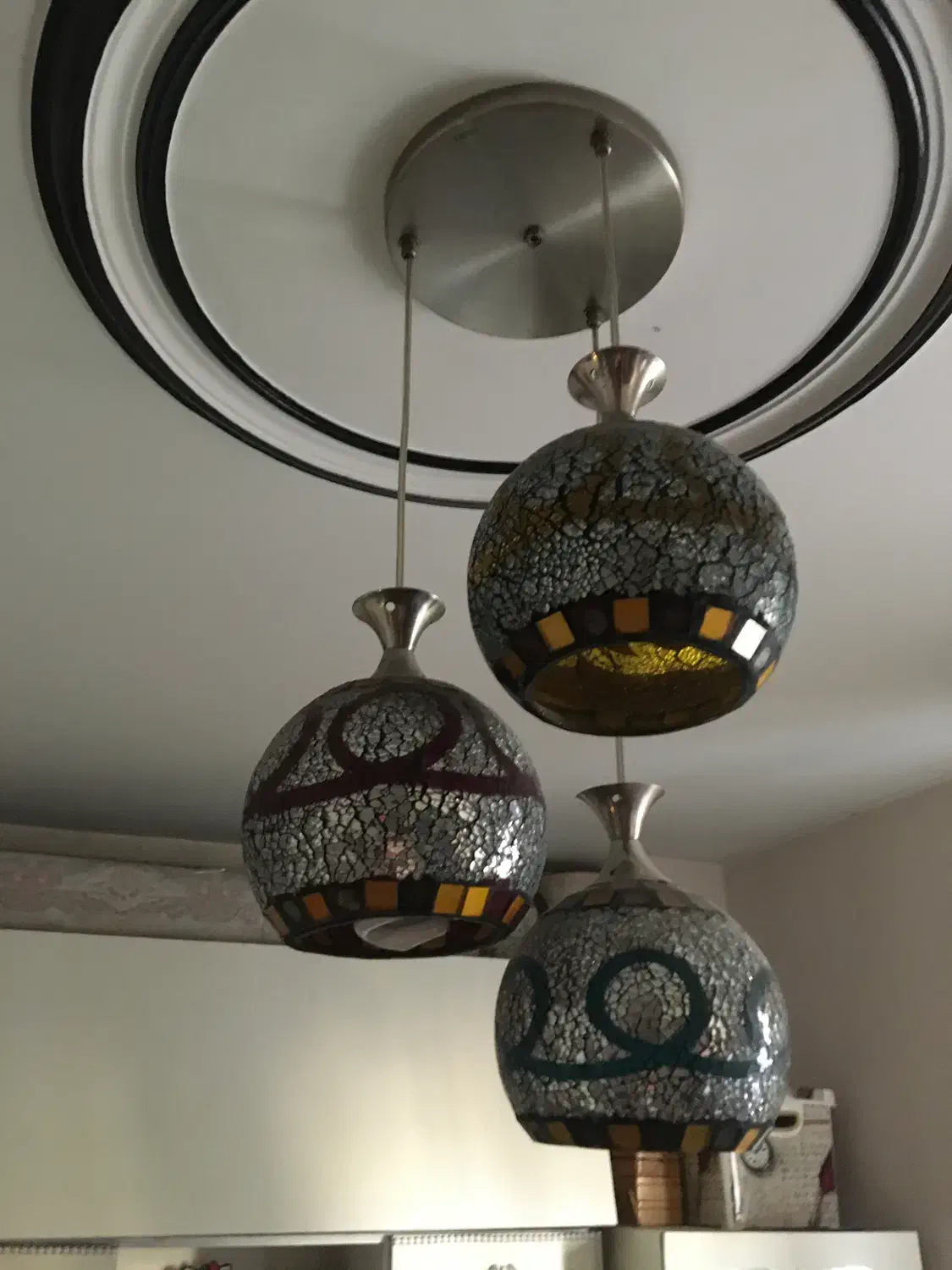 لوستر سه شعله|لوستر و چراغ آویز|تهران, امام زاده عبدالله|دیوار