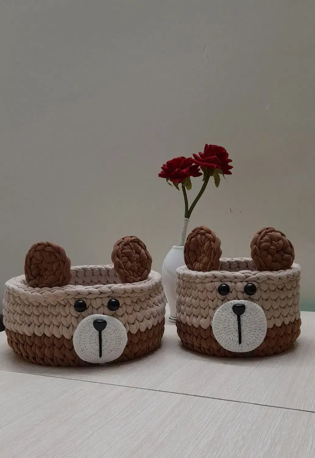 فروش سبد تریکو بافی|صنایع دستی و سایر لوازم تزئینی|بروجرد, |دیوار