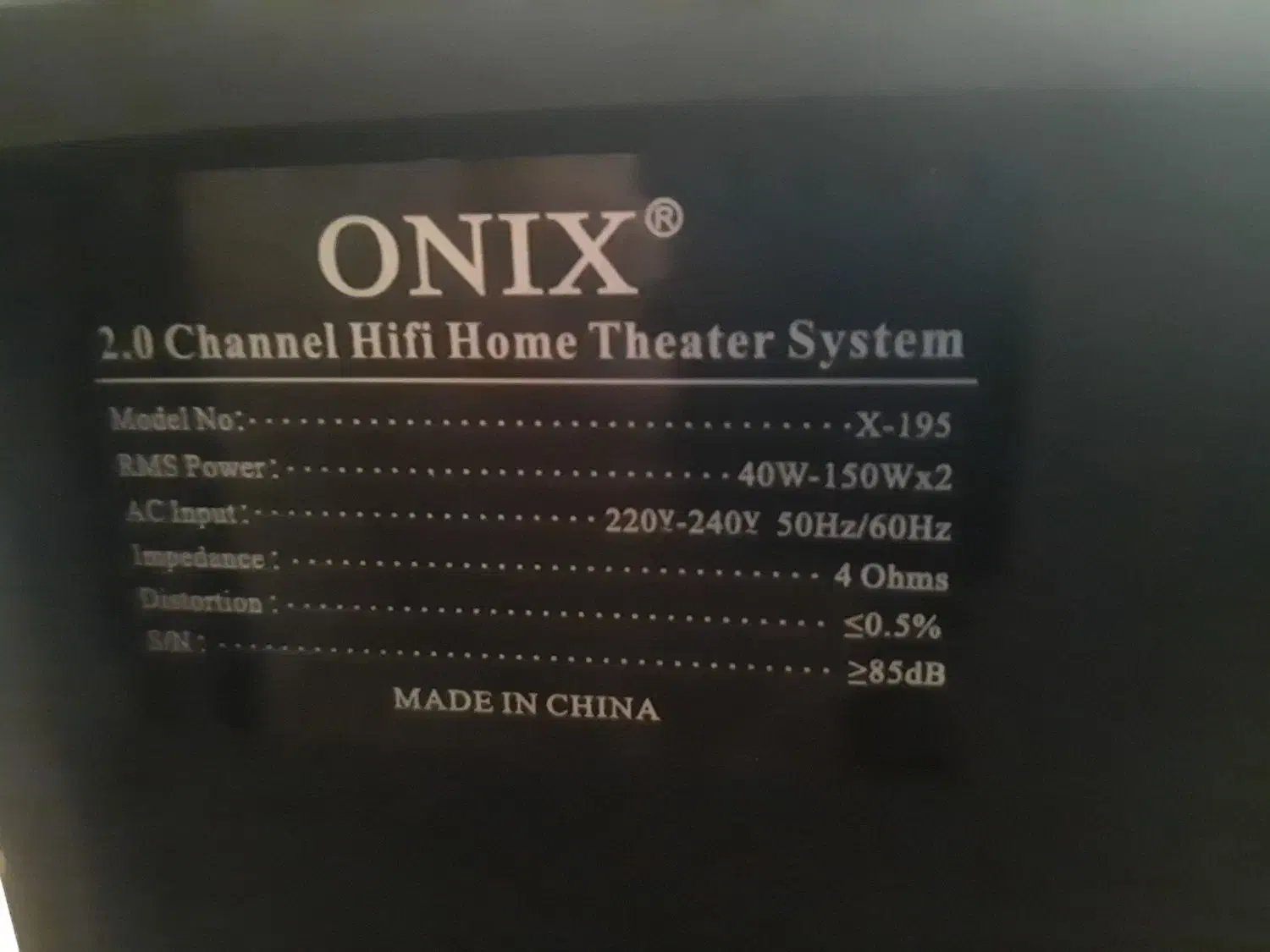 اسپیکر اونیکس اصل|سیستم صوتی خانگی|کرج, گوهردشت|دیوار