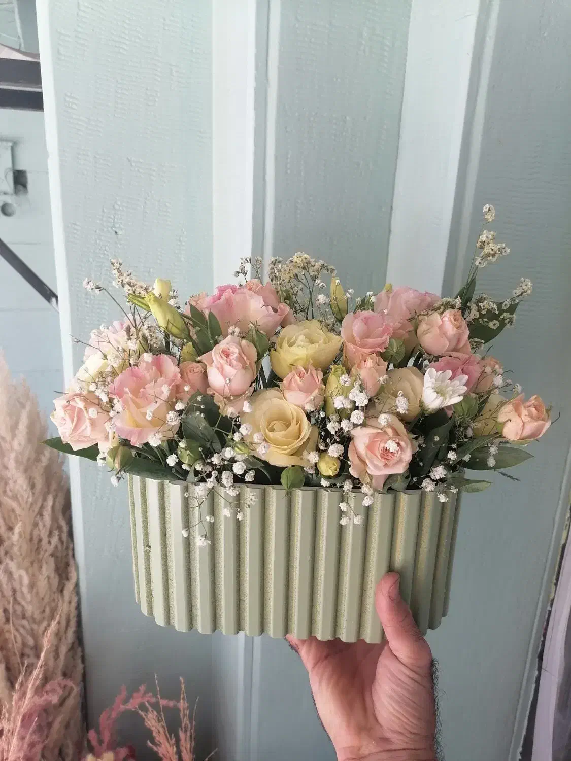 ماکت دسته گل|گل و گیاه طبیعی|آبدانان, |دیوار