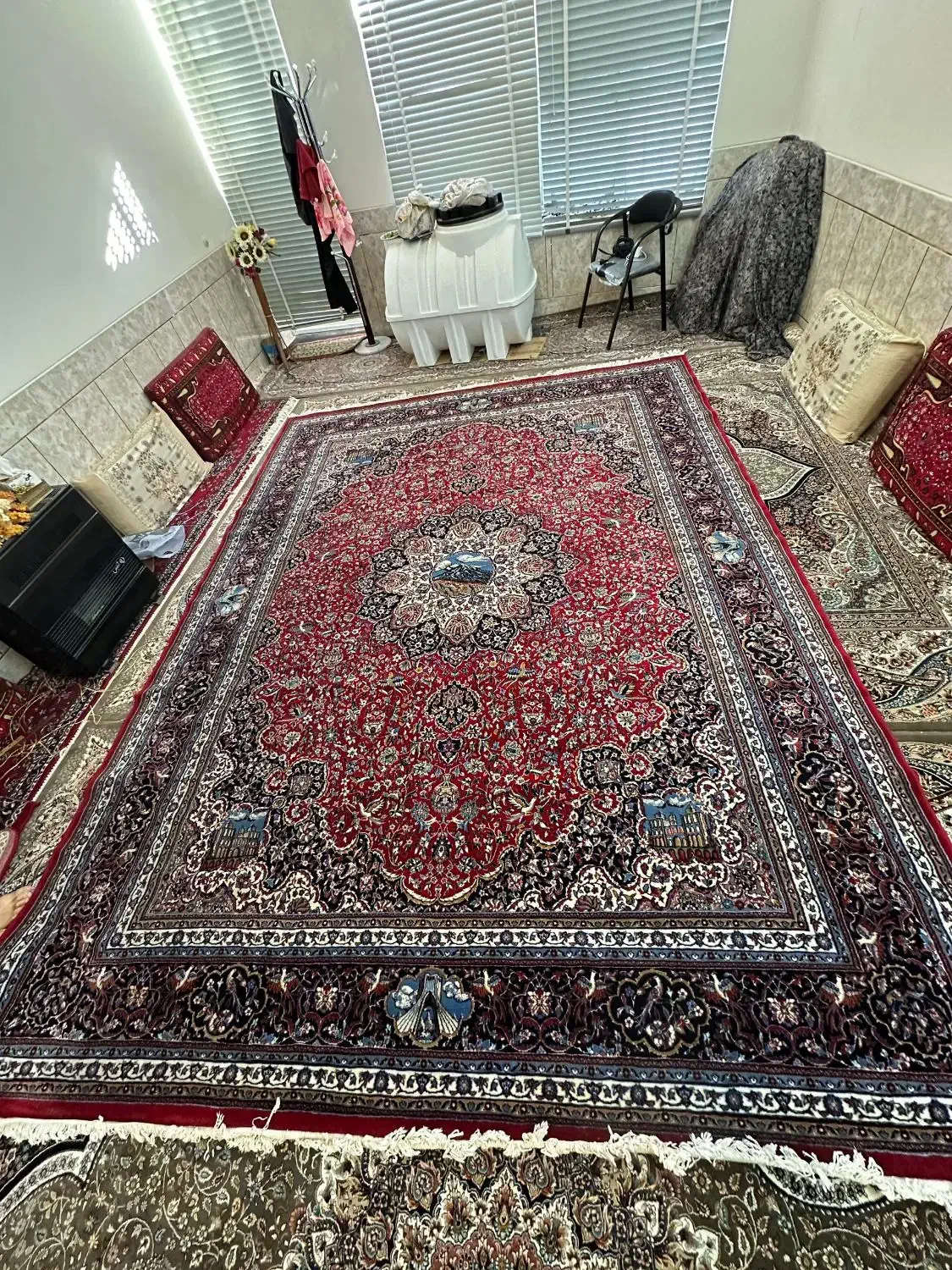 دو تخته فرش 12متری بدون کوچکترین ایراد|فرش|شیراز, پودنک|دیوار