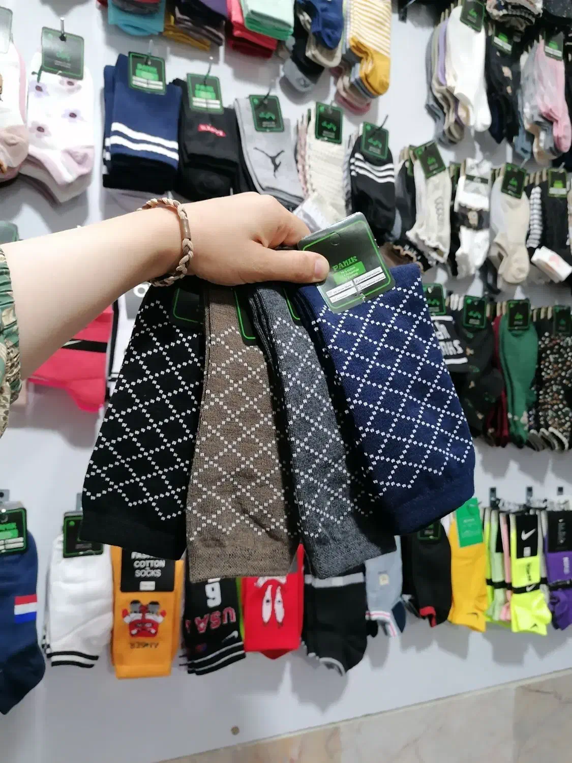 جوراب مردانه ساقدار طرحدار تنوع رنگ جینی|لباس|مشهد, سرافرازان|دیوار