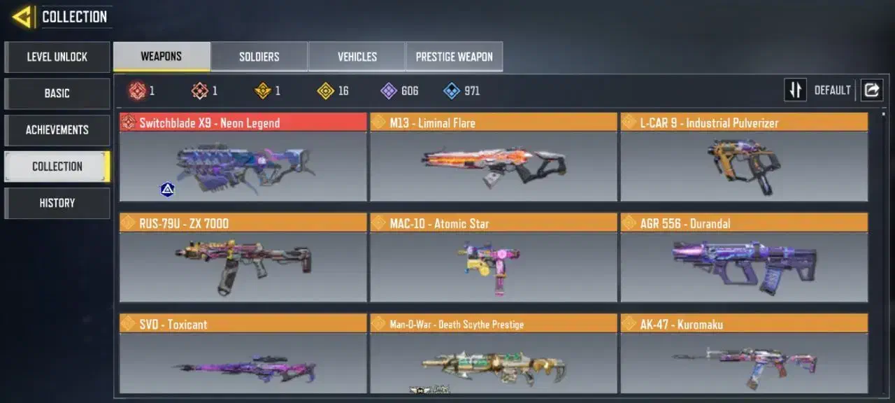 اکانت کالاف دیوتی لول مکس دارای فول|کنسول، بازی ویدئویی و آنلاین|تهران, بروجردی|دیوار