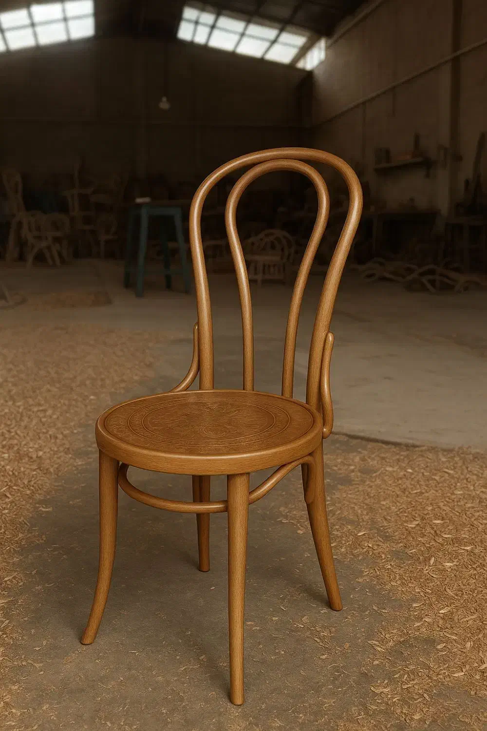 میز و صندلی چوبی (سبک لهستانی)|میز و صندلی غذاخوری|رشت, پارک شهر|دیوار