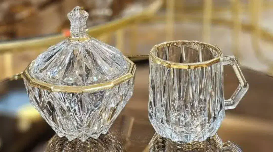 سرویس پذیرایی کریستال ۱۲ نفره  (( مناسب جهیزیه ))|ظروف سرو و پذیرایی|تهران, کیانشهر|دیوار