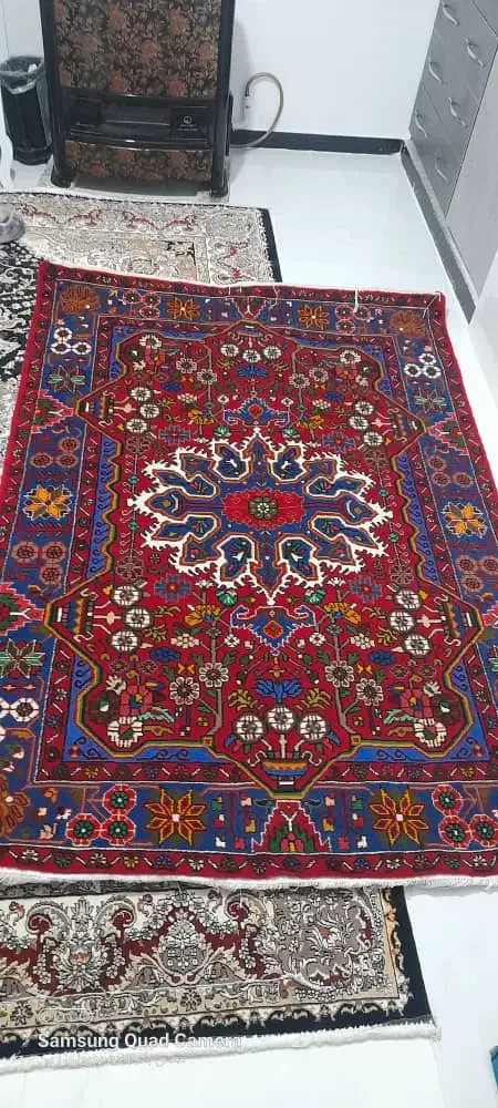 قالی دستبافت نهاوند تازه از دار اومده پایین|فرش|نهاوند, |دیوار