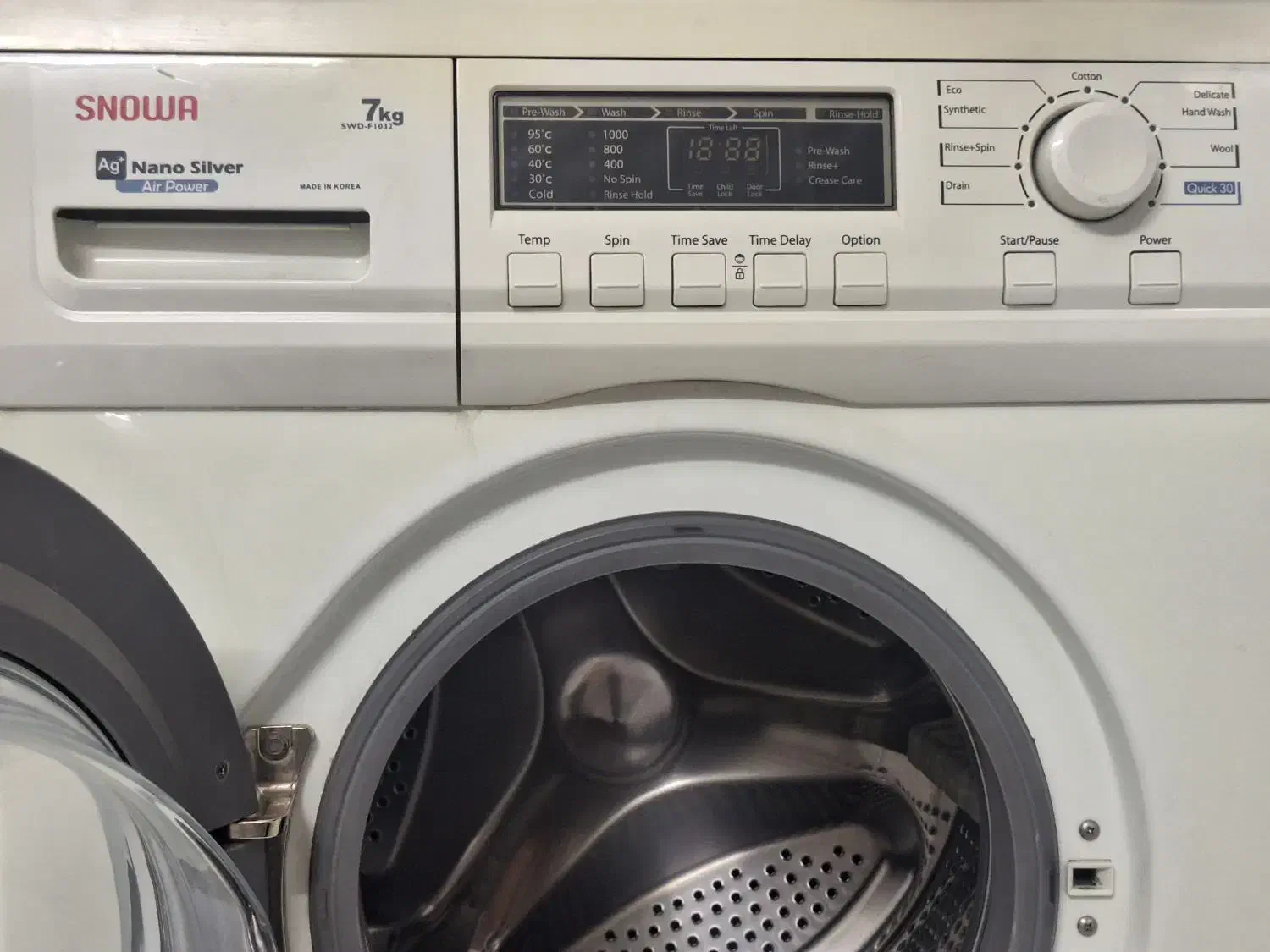 لباسشویی اسنوا ۷ کیلو.اصل کره|ماشین لباسشویی و خشک‌کن لباس|زنجان, |دیوار