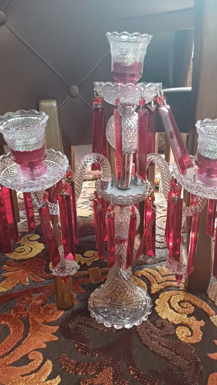 جفت شمعدان باکارات|صنایع دستی و سایر لوازم تزئینی|کرمان, |دیوار