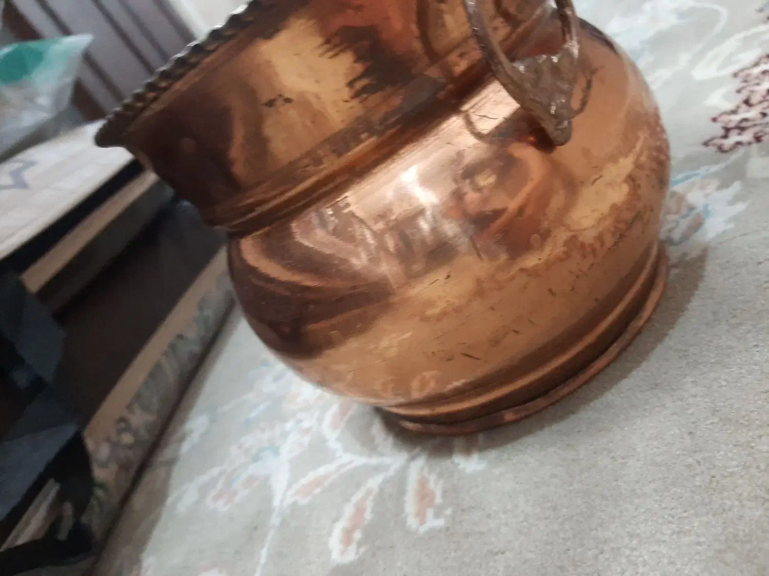 ظرف مسی بسیار زیبا|صنایع دستی و سایر لوازم تزئینی|قم, شهرک امام حسن|دیوار