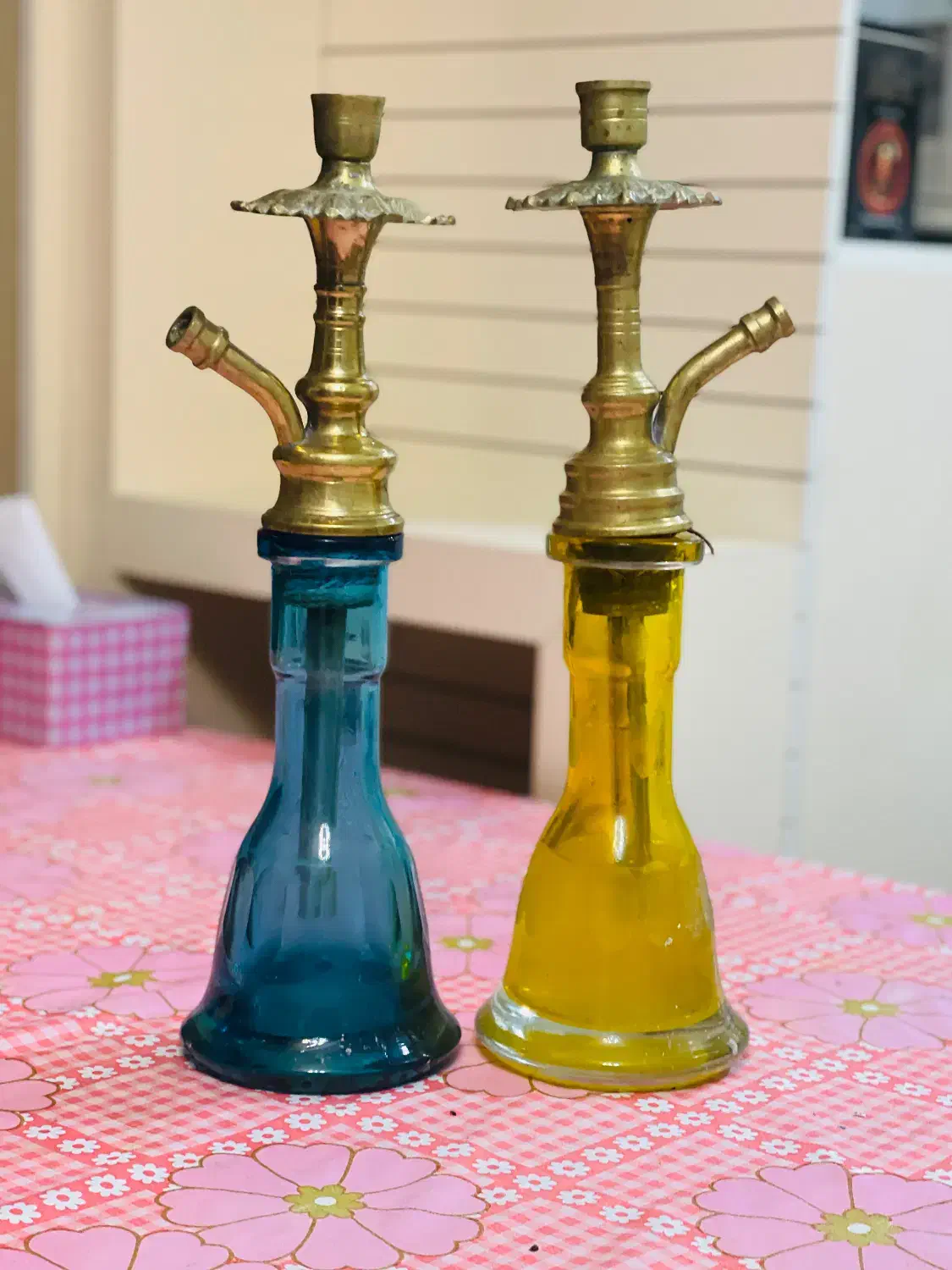 قلیان برنجی سنگین دو عدد|کلکسیون و سرگرمی|تبریز, |دیوار