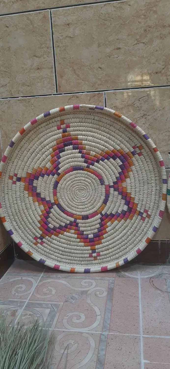 دو عدد تویزه تازه بافتش تموم شده با برگ نخل|صنایع دستی و سایر لوازم تزئینی|دهدشت, |دیوار