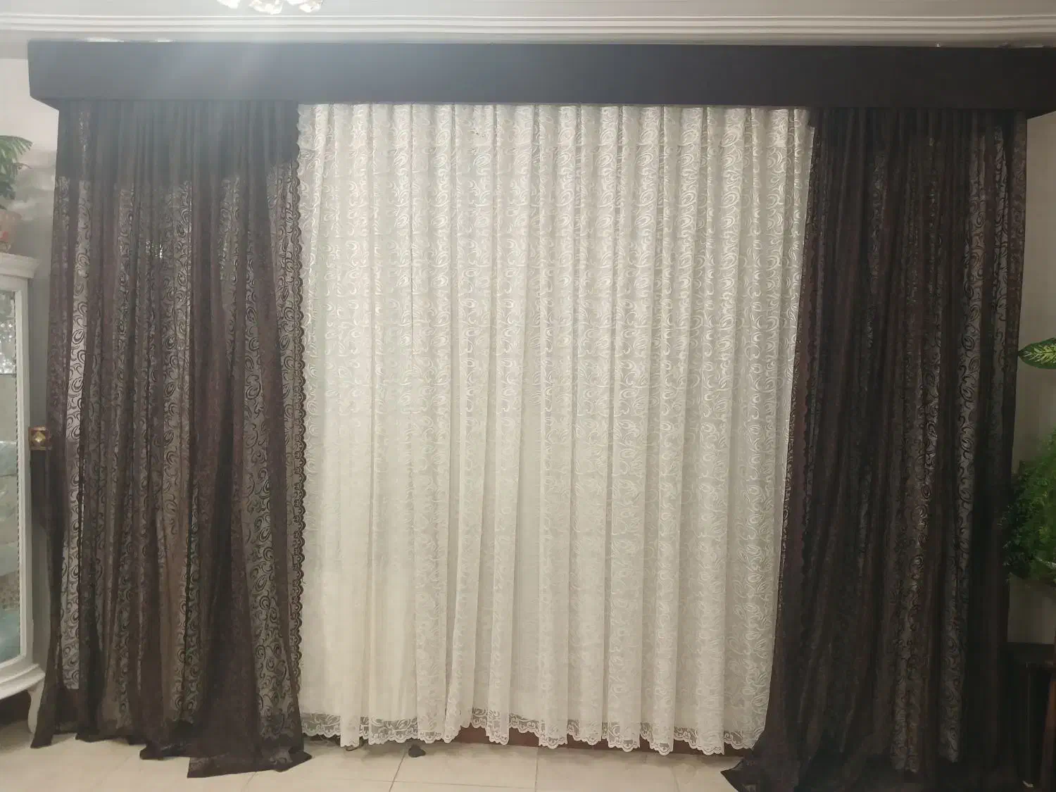 پرده|پرده، رانر، رومیزی|شیراز, شهرک جماران|دیوار