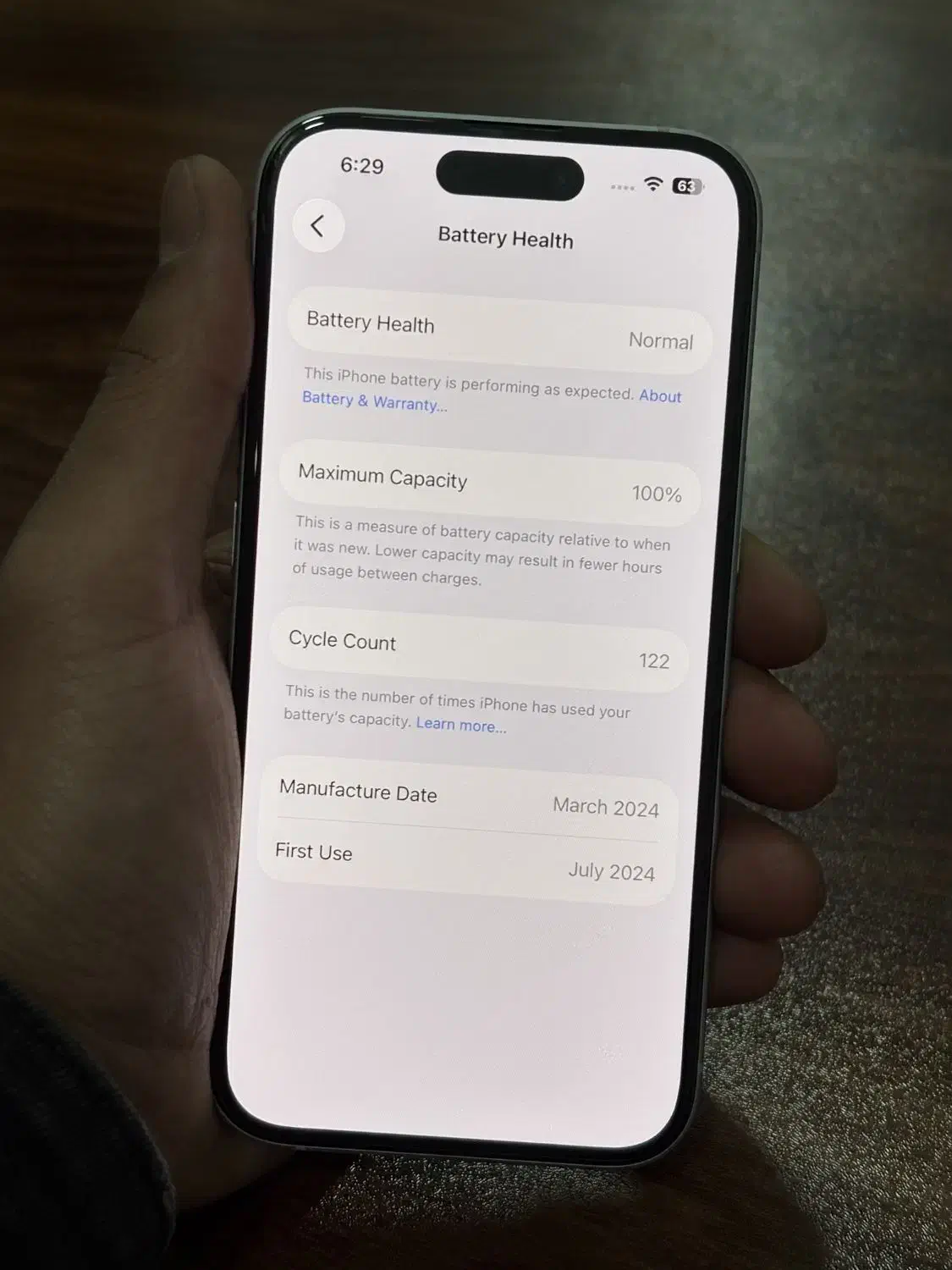 آیفون ۱۵ نرمال پک اصلی|موبایل|دامغان, |دیوار