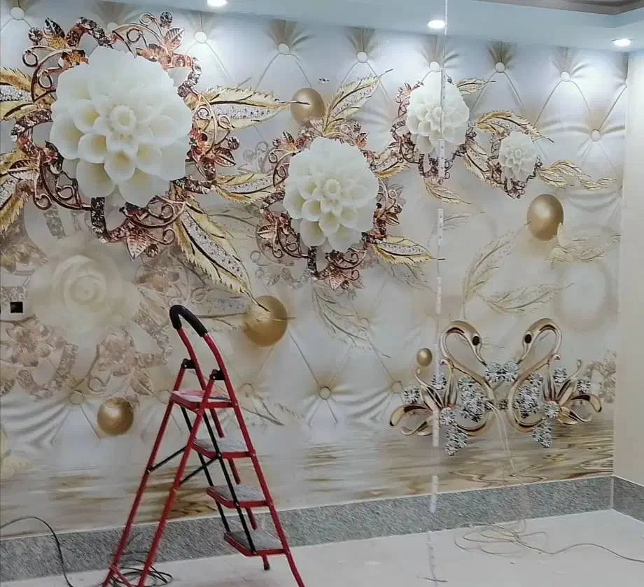 نصاب وفروش کاغذ دیواری و پوسترکفپوش،نقاشی ساختمان|خدمات پیشه و مهارت|نجفآباد, حومه نجف آباد|دیوار