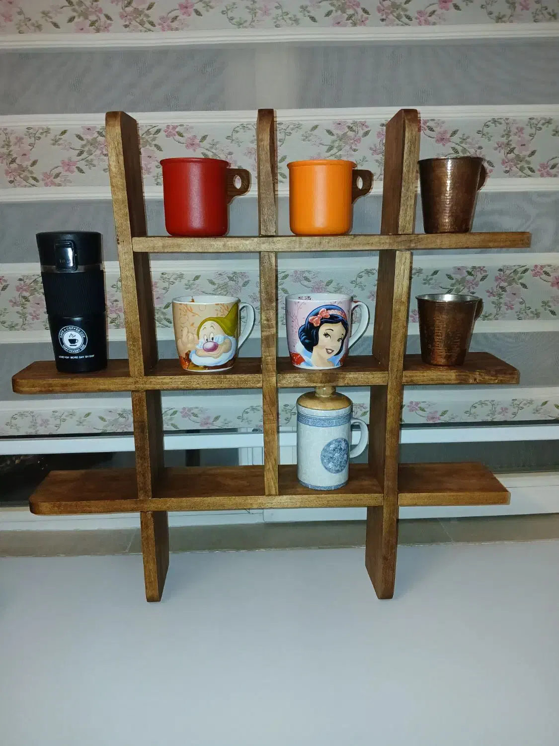 استند چوبی ماگ|کتابخانه، شلف، قفسه‌های دیواری|مشهد, جاهد شهر|دیوار