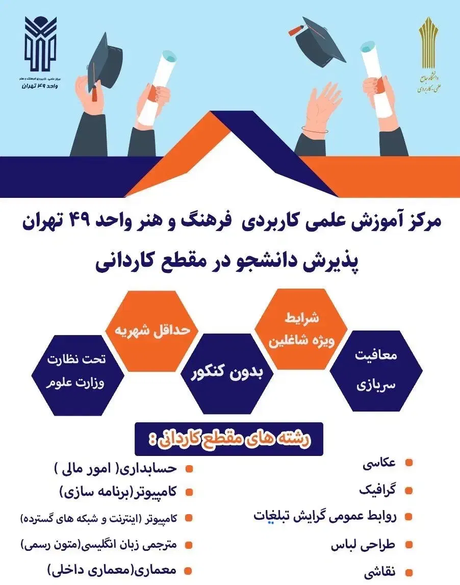 ثبت نام بدون کنکور|خدمات آموزشی|تهران, قلهک|دیوار