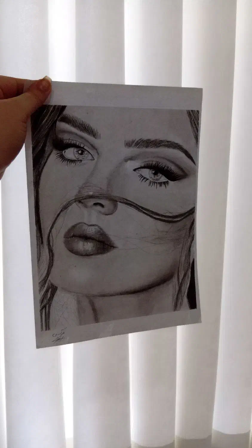 اجرای طرح سیاه قلم|تابلو، نقاشی، عکس|لاهیجان, انقلاب|دیوار