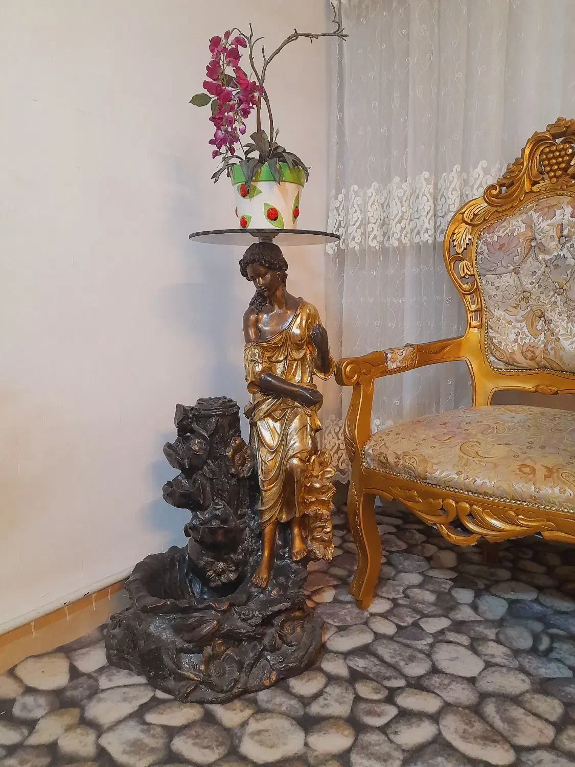 مجسمه دکوری زیبای کنار سالنی|مجسمه، تندیس، ماکت|ری, سیزده آبان|دیوار