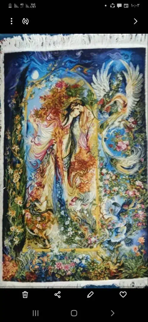 تابلو فرش دستباف|تابلو فرش|کرمان, |دیوار