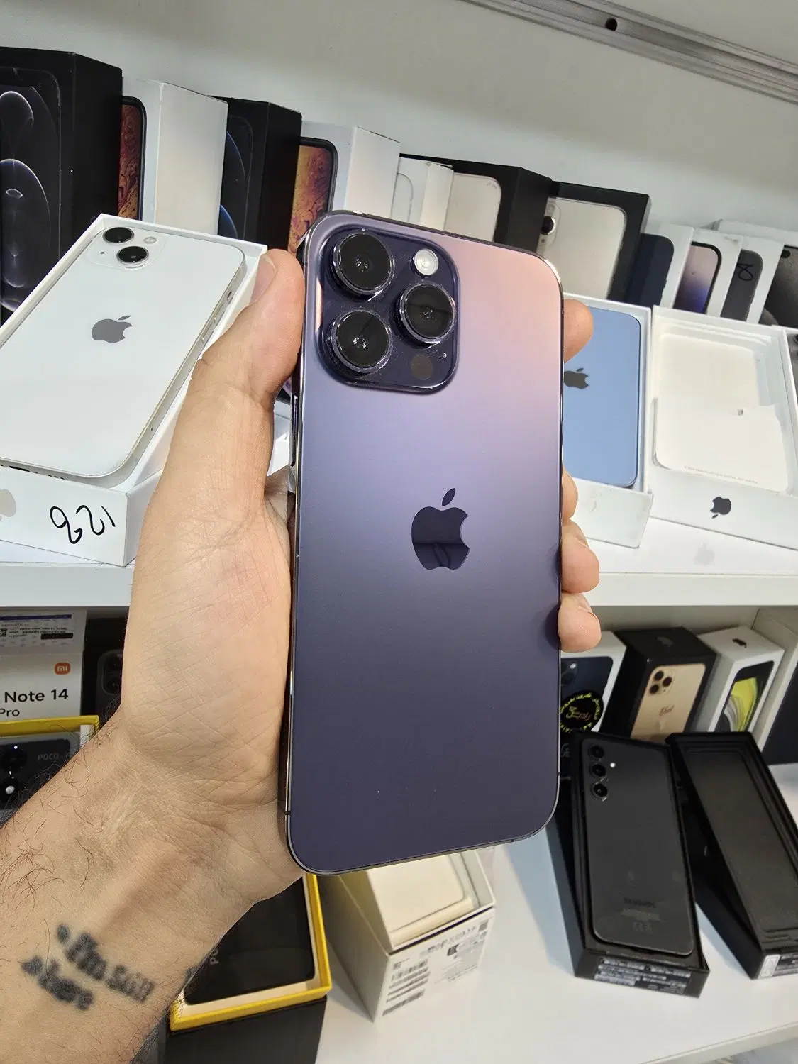 iphone 14promax رنگ بنفش با ریجستر|موبایل|کرج, گوهردشت|دیوار