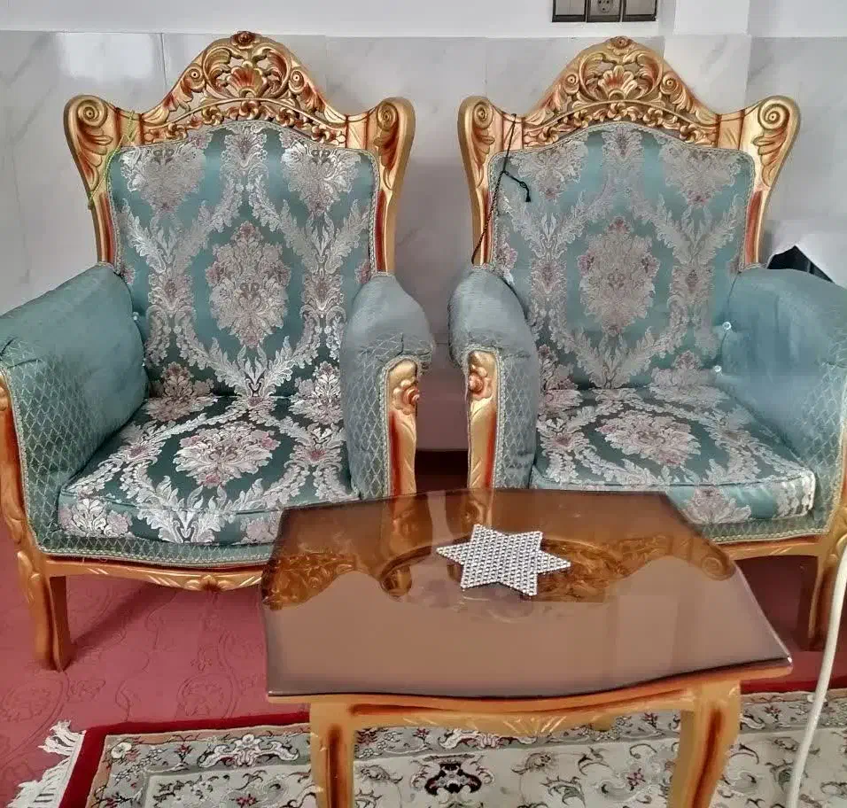 مبل سلطنتی ۷ نفره چوب راش|مبلمان خانگی و میز عسلی|قدس, شهرقدس|دیوار