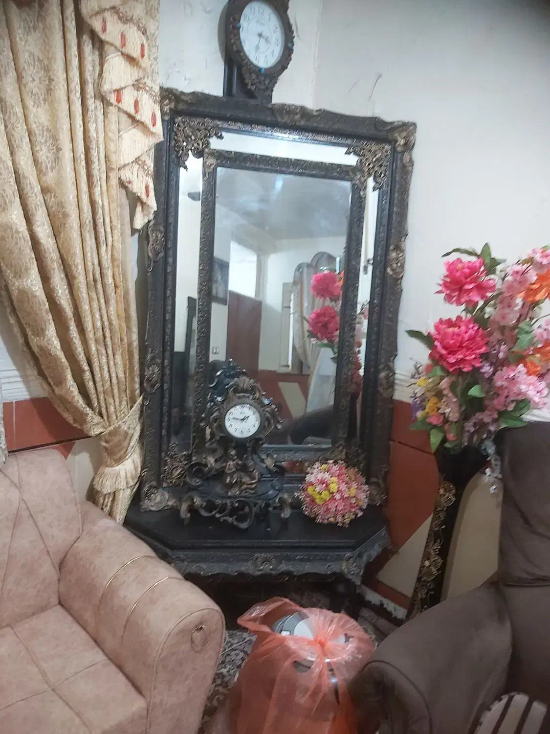 آیینه قدی|آینه|مسجد سلیمان, |دیوار