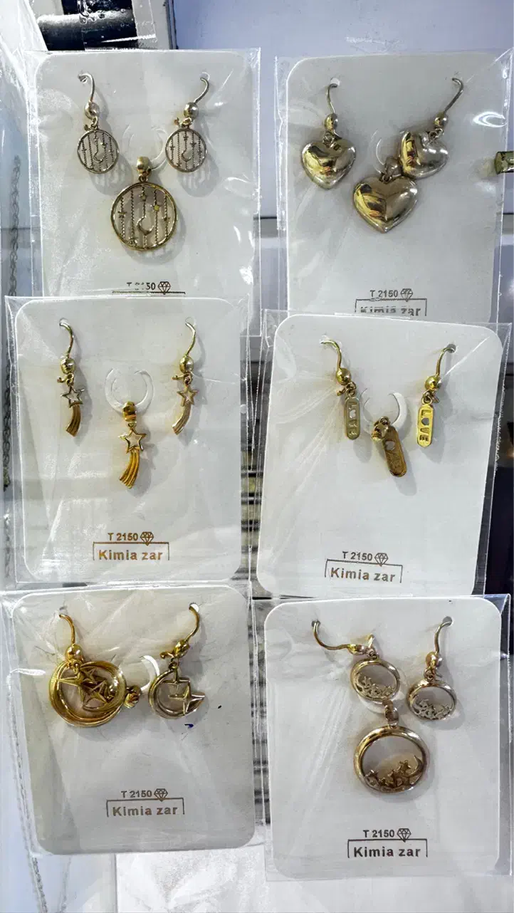 نیم ست گل افشان 3گرم طلا بدون اجرت|جواهرات|تهران, شهرک ولیعصر شمالی|دیوار