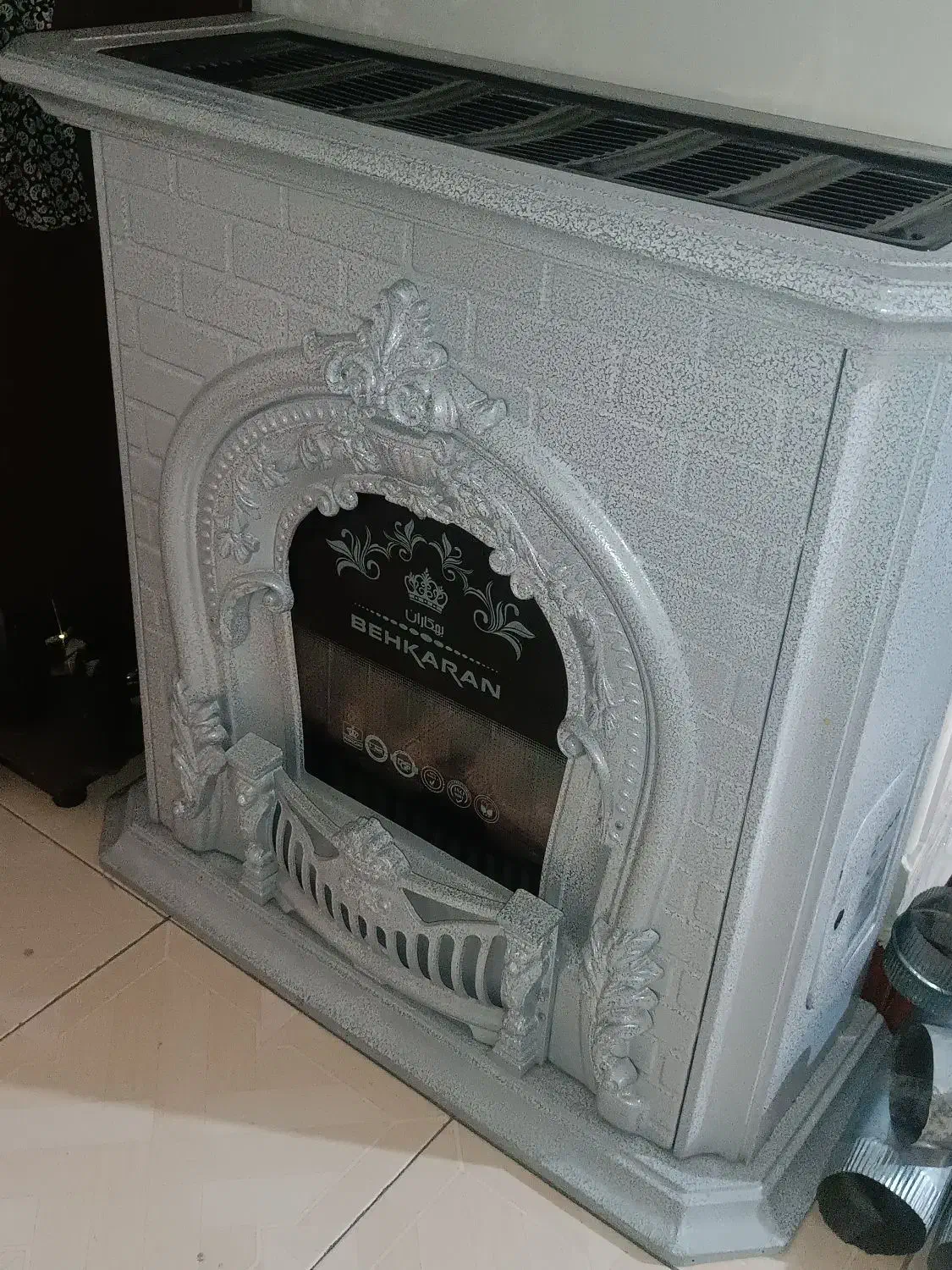 بخاری  بهکاران بزرگ|بخاری، هیتر، شومینه|اسلام‌شهر, شهرک سالور|دیوار