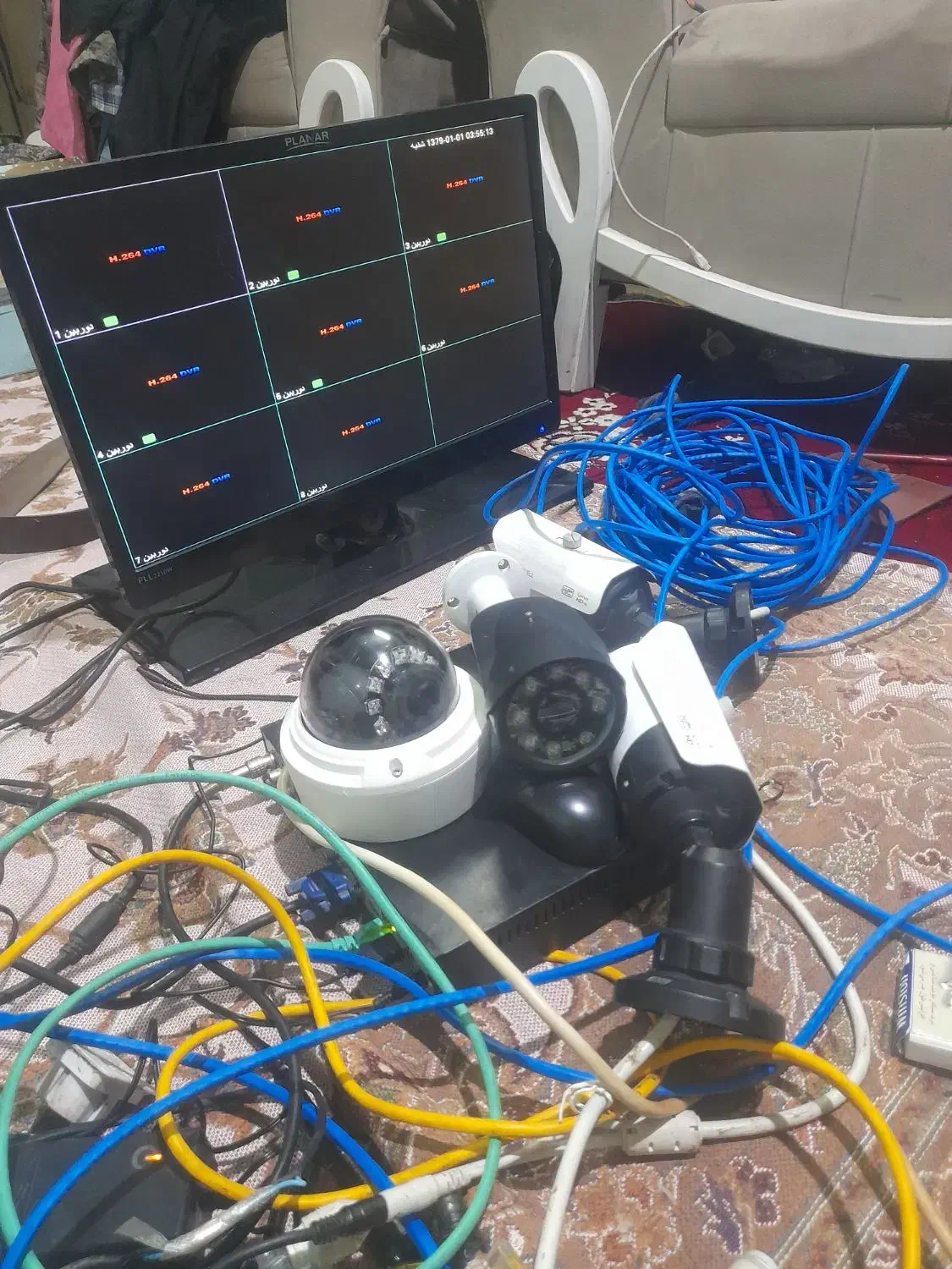 پکیچ دوربین هشت کاناله با 6دوربین حرفه ای|دوربین مداربسته|شوشتر, |دیوار