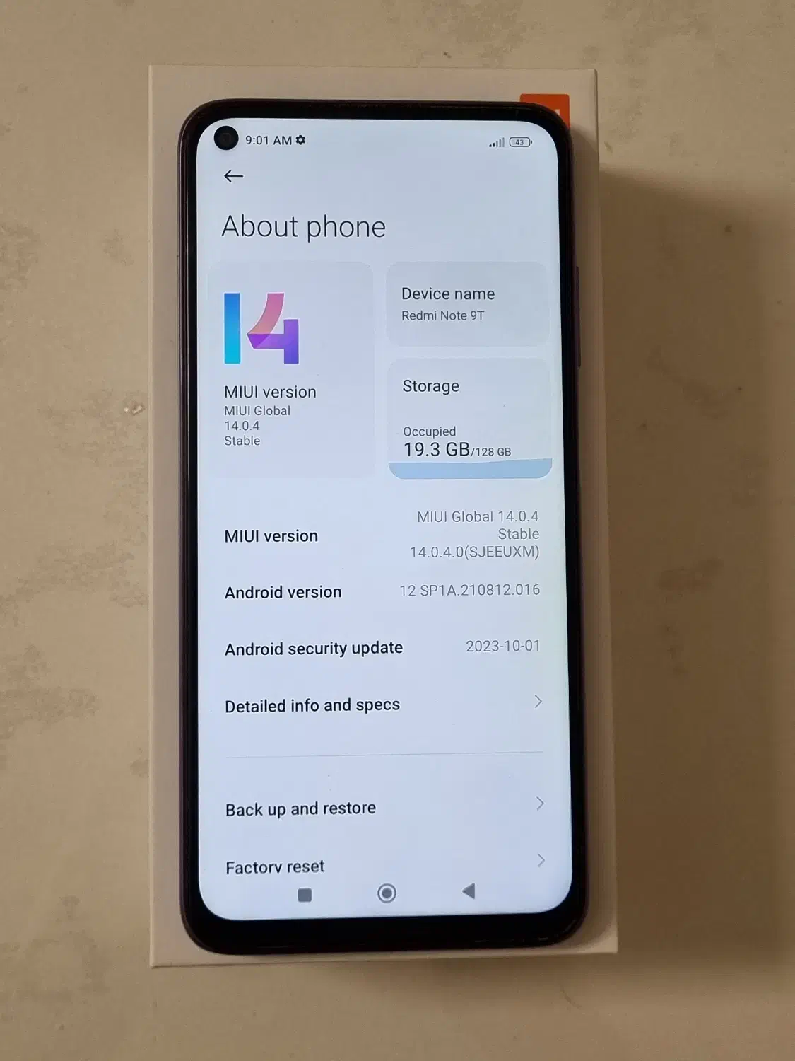 Redmi Note 9T 5G 128/4|موبایل|تهران, خواجه نظام الملک|دیوار