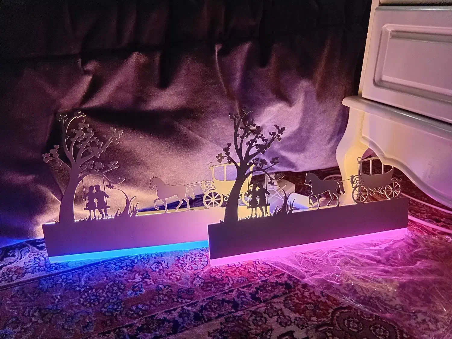 2 عدد چراغ خواب دیواری|چراغ خواب و آباژور|مشهد, سید رضی|دیوار