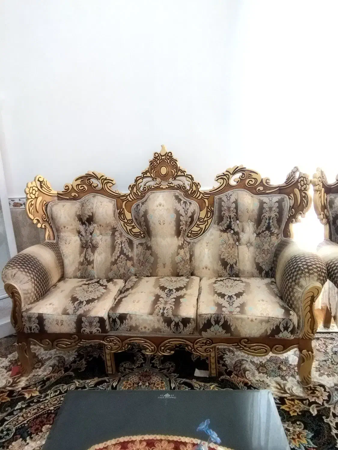 مبل سلطنتی7نفره درحد نو|مبلمان خانگی و میز عسلی|مشگین شهر, |دیوار