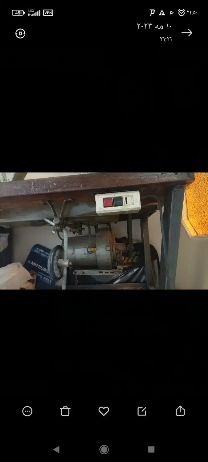 چرخ صنعتی نیم روغن|چرخ خیاطی و ریسندگی|صفادشت, |دیوار